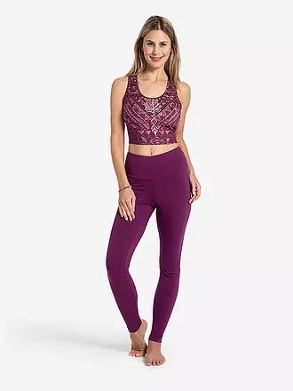 THE SPIRIT OF OM | Damen Yogatight Basic Satya Viola | 